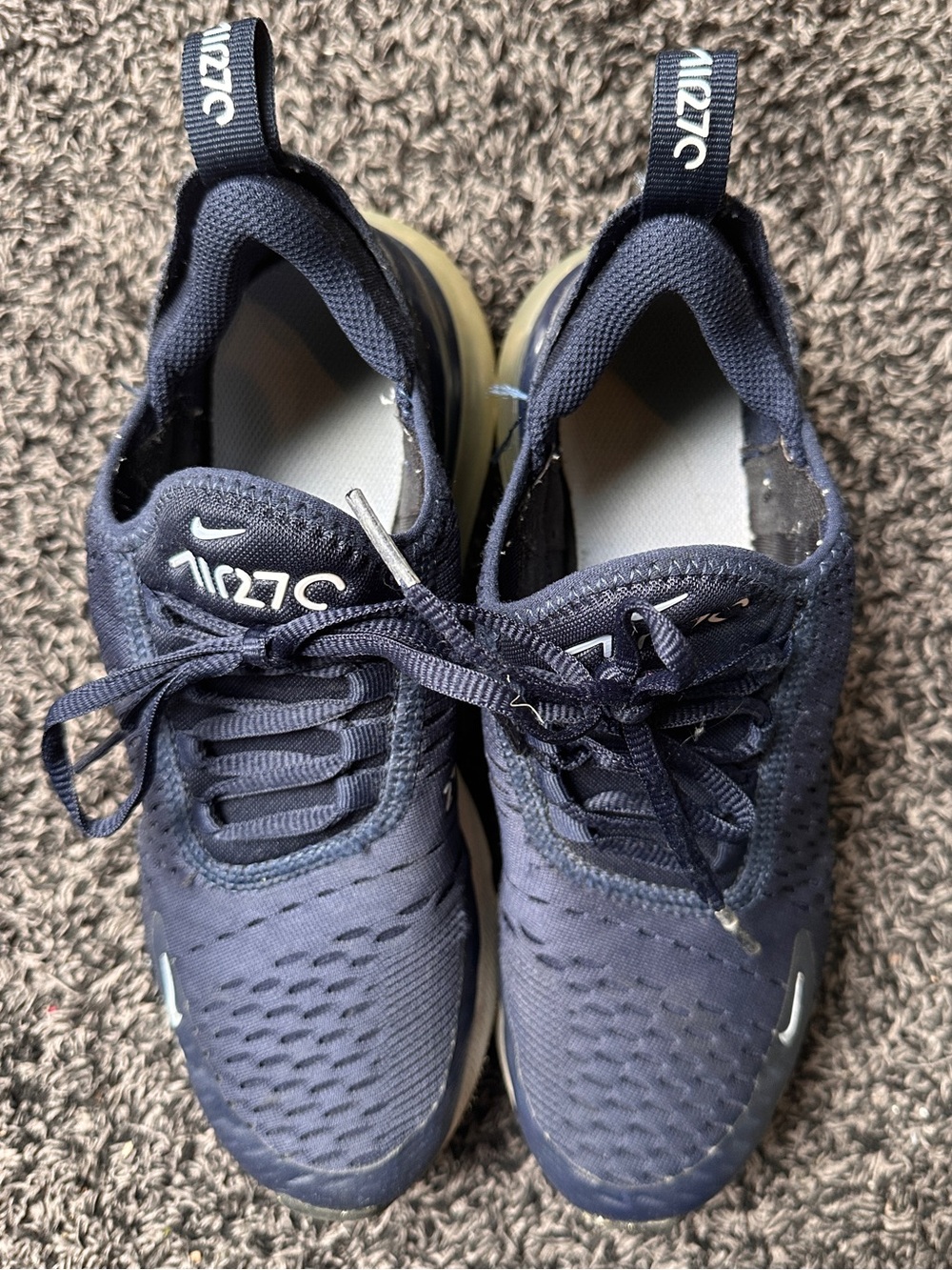 Nike Kids Navy Blue Air 270 Sneakers